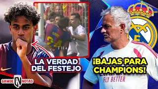 La verdad de la nueva celebración de Lamine y fracturado en Barça | 4 bajas para Madrid en Champions
