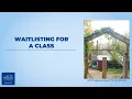Waitlisting for a Class