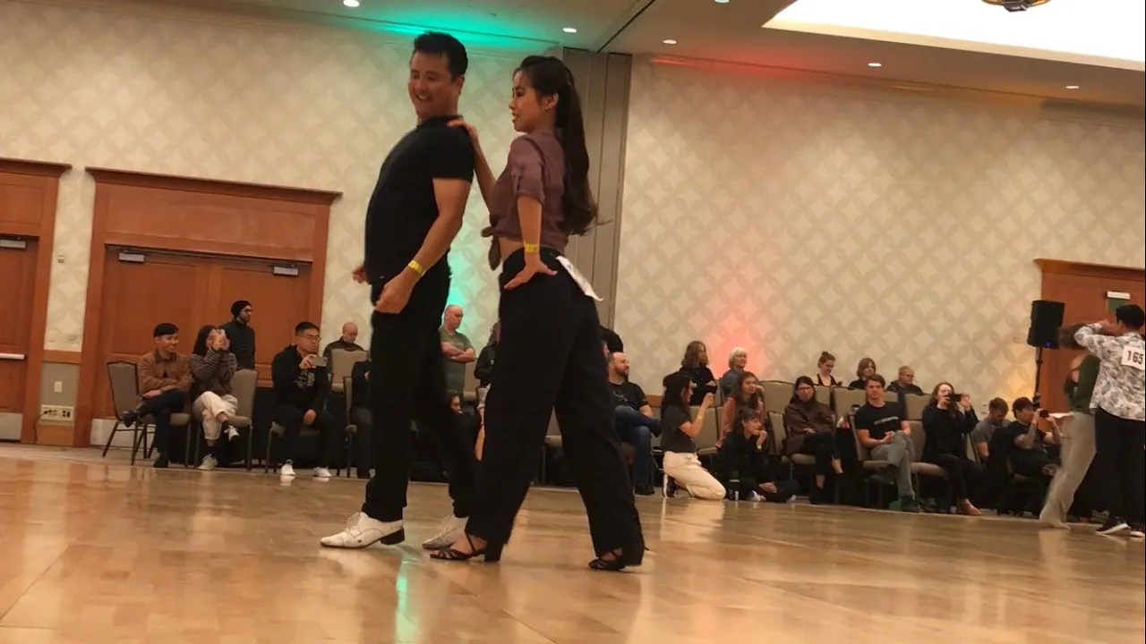 Advanced J&J 2nd place, Bridgetown Swing 2023 - Johnny Lee & Helen Zhou