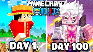 Download I Survived 100 Days In Minecraft As Gear 5 Luffy MP3