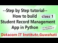 STUDENT RECORD MANAGEMENT SOFTWARE DEVELOPMENT IN PYTHON PART 1 DATACOM IT INSTITUTE