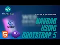 Navbar using Bootstrap 5 Class 01