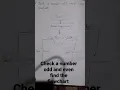 check a number odd and even find the flowchart