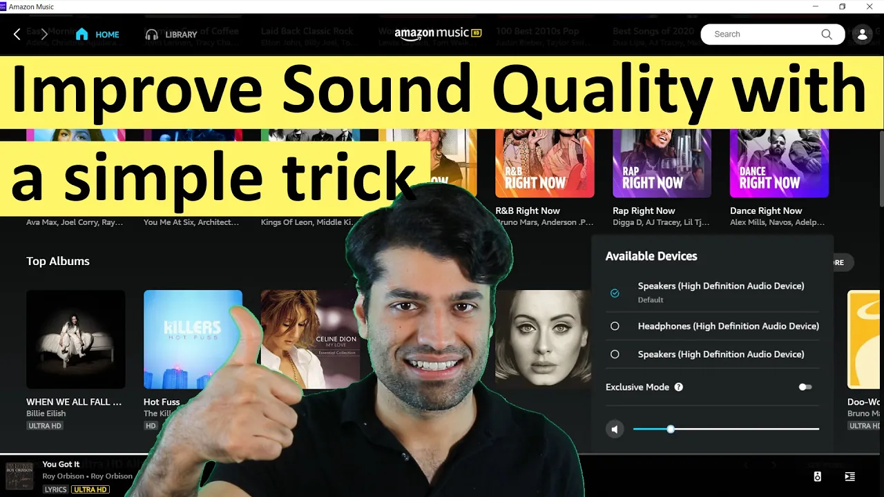 How to improve Amazon Music quality