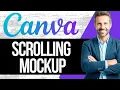 How to Create a Scrolling Website Mockup in Canva Full Tutorial 2025