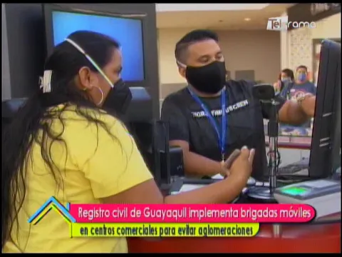 Registro Civil de Guayaquil implementa brigadas móviles en centros comerciales