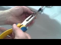 sink plug and chain fitting