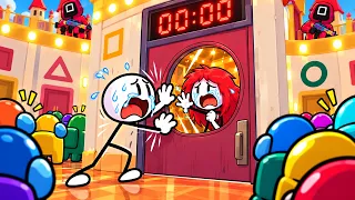 Henry Stickman in Danger has No Space in Room MINGLE SQUID GAME Animation Part 4