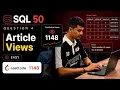 LeetCode SQL 50 1148 Article Views I SQL Interview Questions