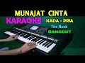 Download Lagu MUNAJAT CINTA - The Rock | KARAOKE Nada Pria | Dangdut Version