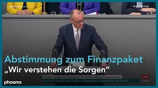 Rede von Friedrich Merz zum Finanzpaket am 18.03.25
