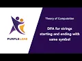 22 Minimal DFA for strings starting and ending with same symbol