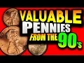 1990 - 1999 PENNIES WORTH MONEY TO LOOK FOR IN POCKET CHANGE