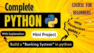Let s make a Banking System in Python Mini Project Python Full course for Beginners