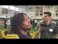 RB L J Phillips Jr at Iowa football media day 2026