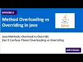 Method Overloading vs Overriding in Java Real-Life Examples Explained Simply Episode 6