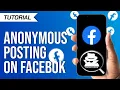 Post Anonymously on Facebook Groups on Your Mobile Phone Tutorial