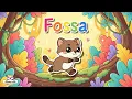 Fossa Coloring Page for Kids Fun Easy Animal Art Activity