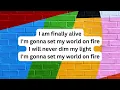 For King and Country & Taylor Hill World on Fire Lyric Video