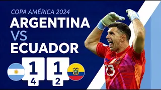 Partido completo de la CONMEBOL Copa América 2024: Argentina 1 (4) vs. (2) 1 Ecuador