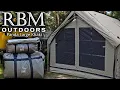 AMAZON S LARGEST ONE ROOM INFLATABLE LUXURY TENT Panda Air Large Khaki from RBM Outdoors