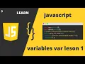 javascript variables var Tutorial in urdu hindi easy learn