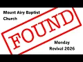 Mt Airy Baptist Church Revival Aug 10 2026