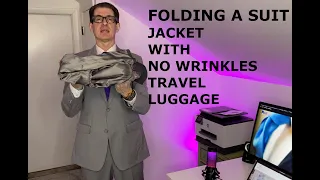 BEST How To Fold A Suit Jacket For Your Luggage NEW UPDATE NO WRINKLES 2021