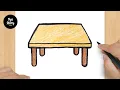 How to Draw a Table - Easy Drawing Tutorial