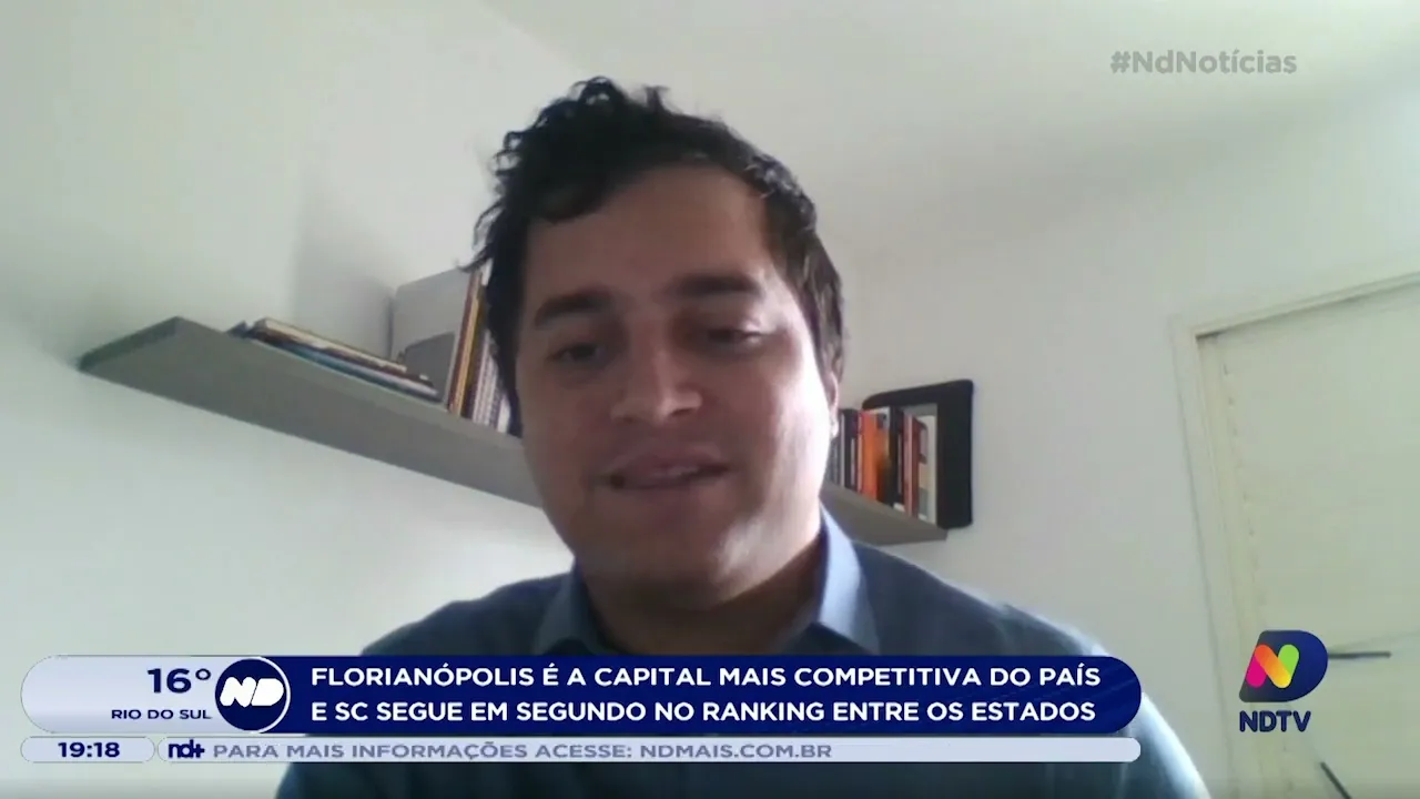 Florianópolis é a capital mais competitiva do país e SC segue em segundo no ranking entre os estados