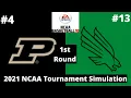 #4 Purdue vs #13 North Texas - NCAA Basketball 10 Simulation!