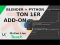 PYTHON dans BLENDER ton PREMIER ADD-ON