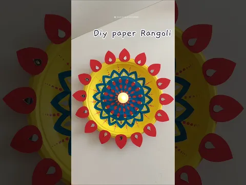 DIWALI Special Beautiful Paper Rangoli Design!