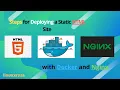 Steps for Deploying a Static HTML Site with Docker and Nginx