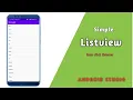 Listview in Android Studio Android Studio Tutorial SR CodeX