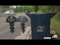 A blue postage mailbox in Burlington County is a new thief hotspot police say