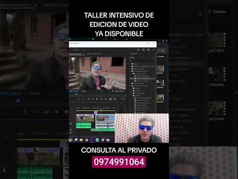 Ya disponible el taller de edición de video intensivo.. Consultas al 0974 991 064