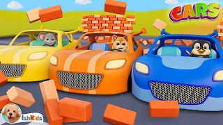 Color Song | Learn Colors With Cars | Nursery Rhymes & Kids Songs | IshKids