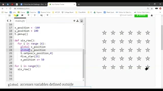 Python Day 4 Gridding Stars