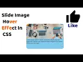 Slide Image On Hover Using a CSS Transition HTML CSS Hover Effects