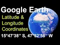 Latitude Longitude Coordinates Google Earth