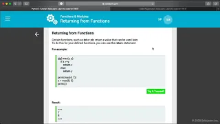 4 Solo Learn - Functions and modules