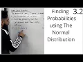 Edexcel A Level Maths 3 2 Finding Probabilities for The Normal Distribution