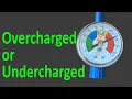 Car overcharged AC system or undercharged fix