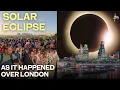 Solar eclipse As it happened over London as thousands watch city go dark