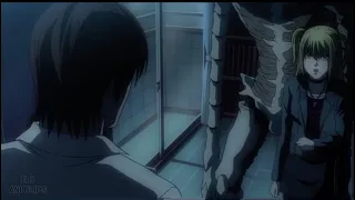 Death note Light Yagami kisses Misa