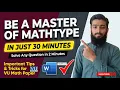How to Use MathType MathType Full Tutorial Solve VU Exams Fast Install Use MathType Like a Pro