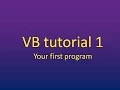 Your first program in visual basic vb 2010