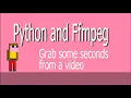 Python and ffmpeg to grab some seconds out of an mp4
