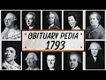 Famous People We ve Lost in 1793 - Obituary in 1793